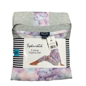Splendid Ladies Soft Pajamas Loungewear Relaxed fit 2 piece Plus Size 2XL NEW